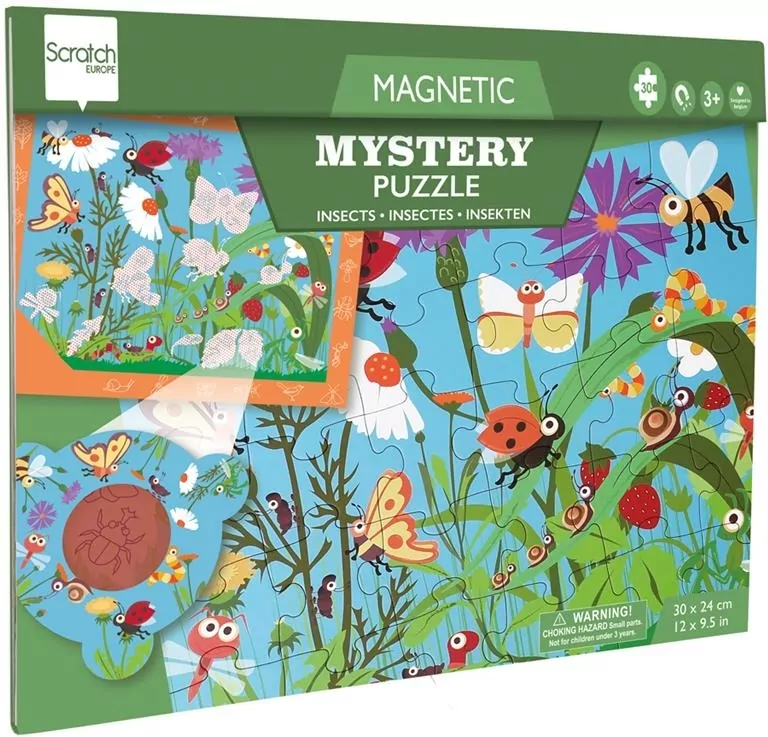 Puzzle magnetyczne i gra 2w1 Robaczki - tantis.pl