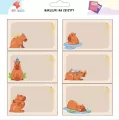 Naklejki na szafkę i zeszyt Kapibara 2 - tantis.pl