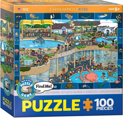 Puzzle 100 Find Me Crazy Aquarium 6100-0543 - tantis.pl