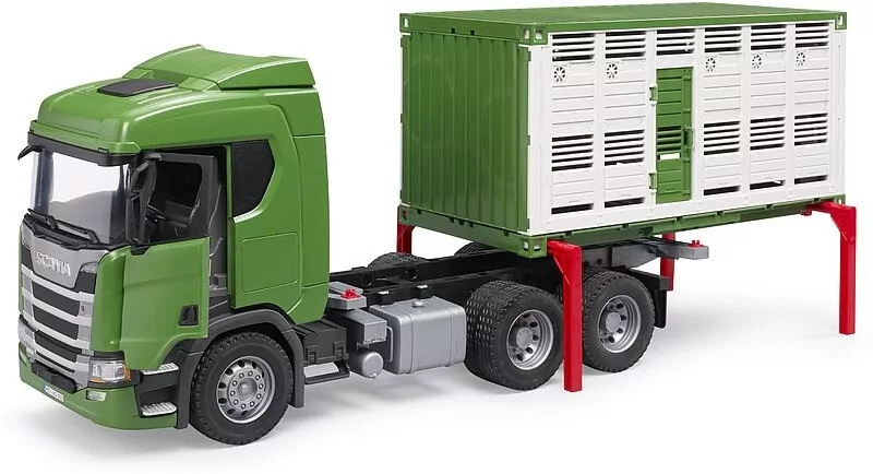 Scania Super 560R. Ciężarówka zielona - tantis.pl