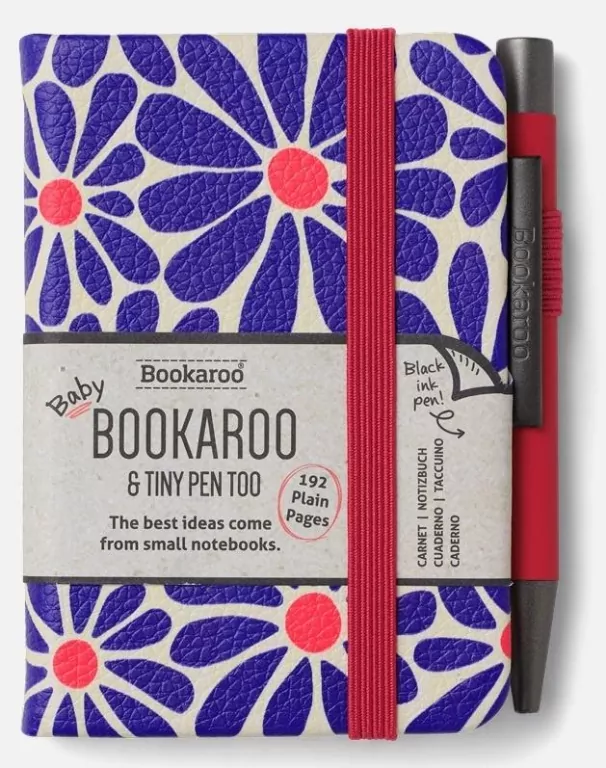 Bookaroo Notatnik A7 z długopisem - stokrotka - tantis.pl