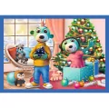Puzzle 4w1 U Treflików pada śnieg TREFL - tantis.pl