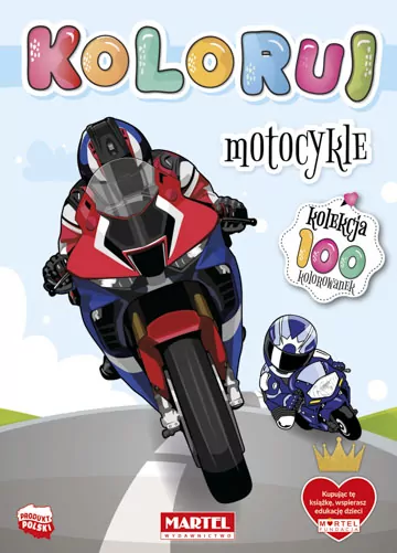 Motocykle. Koloruj - tantis.pl