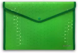 Koperta na zatrzask A4 LUX, zielona