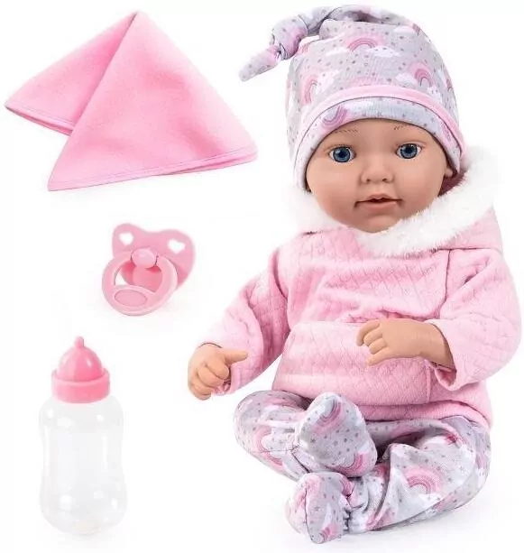 Lalka Reborn Baby 38cm z akcesoriami - tantis.pl