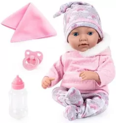 Lalka Reborn Baby 38cm z akcesoriami