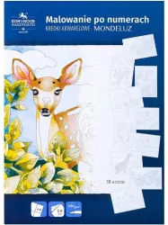 Malowanie po numerach A4/20K kredki akwarelowe