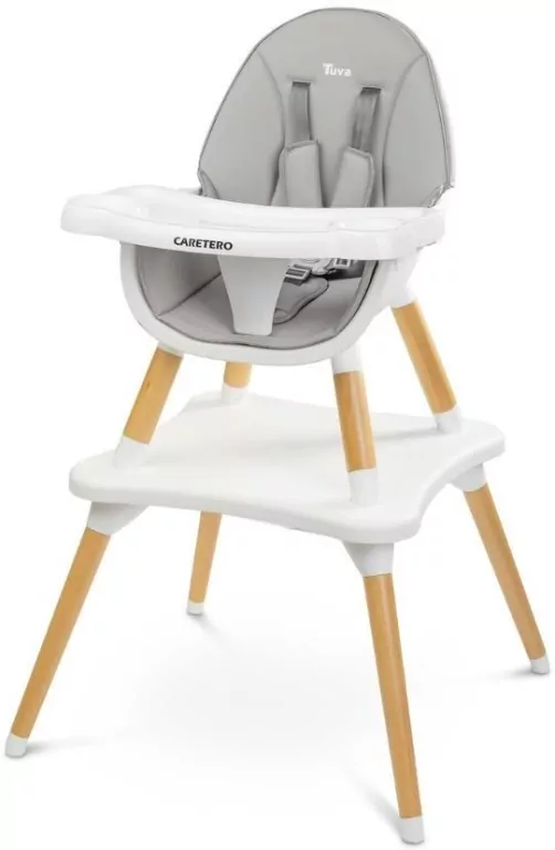Caretero Krzesełko do karmienia Tuva szare - tantis.pl