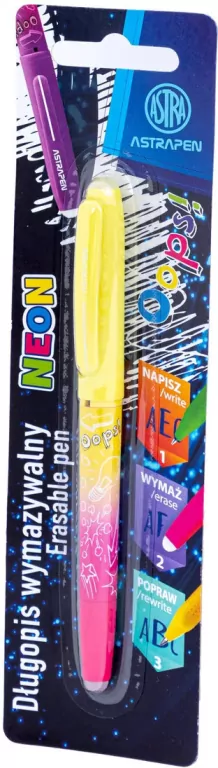 Długopis wymazywalny Astrapen Oops Neon - tantis.pl