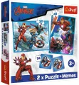 Trefl. Puzzle 2w1. Avengers. Bohaterowie w akcji - tantis.pl