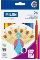 Flamastry z cienką końcówką 24 kolory MILAN - tantis.pl