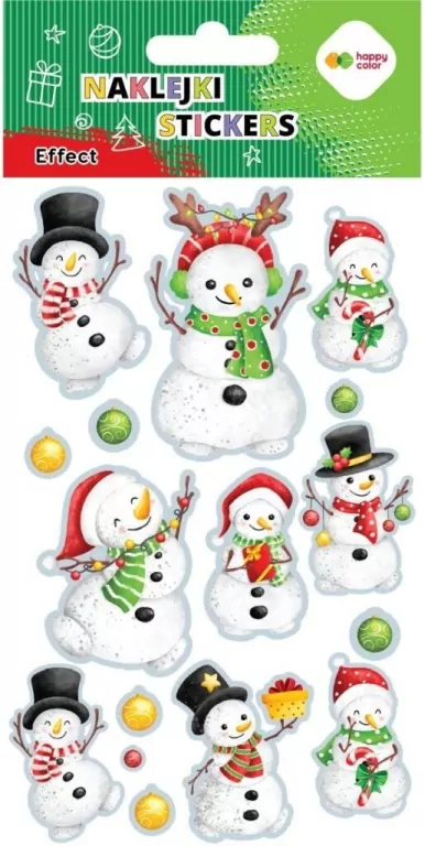 Naklejki Snowman 10x20cm HAPPY COLOR - tantis.pl