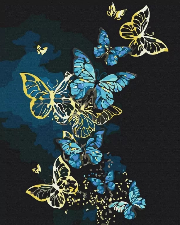 Malowanie po numerach + złota farba - Taniec... - tantis.pl