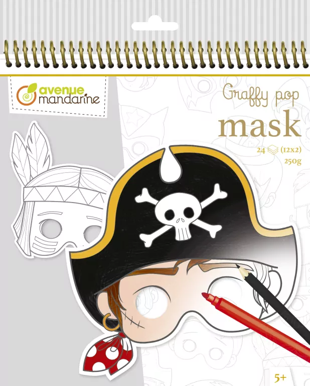 Blok z maskami Graffy Pop Mask, Chłopiec - tantis.pl
