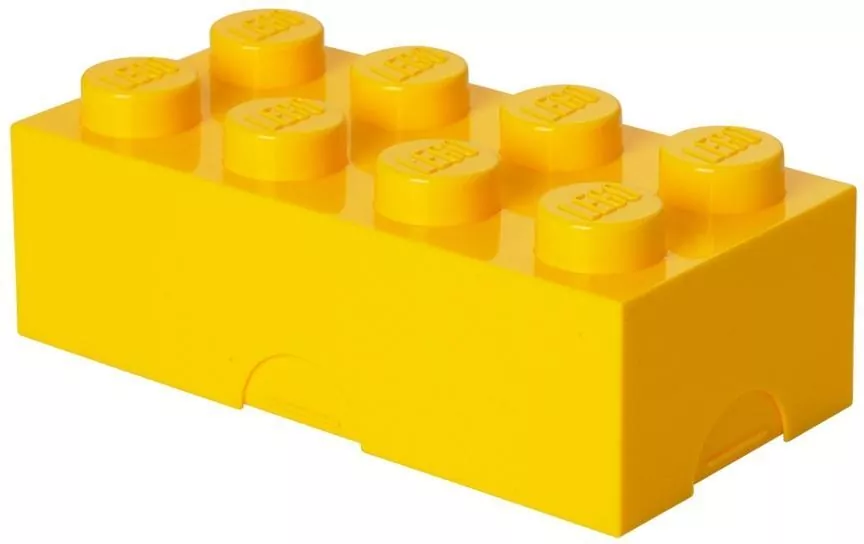 LEGO(R) pojemnik klocek ósemka żółty - tantis.pl