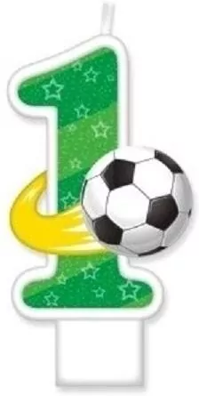 Świeczka urodzinowa "1" z piłką - tantis.pl