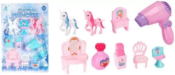 Zestaw piękności z konikami i mebelkami BZES4460 Bigtoys MIX cena za 1 szt - tantis.pl