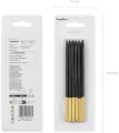 Świeczki urodzinowe gładkie czarne 14cm - tantis.pl