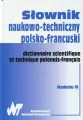 Słownik naukowo-techniczny polsko-francuski - tantis.pl