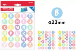 Naklejki literki 23mm 2 arkusze