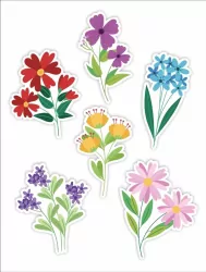 Dekoracje okienne dwustronne: Kwiaty 02