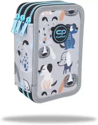 Coolpack. Piórnik 3-komorowy z wyposażeniem. Jumper 3 doggy