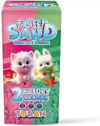 Fluffy Sand 2x70g różowy/zielony TUBAN