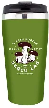 Kubek termiczny Hobby - Czas na grzyby - tantis.pl