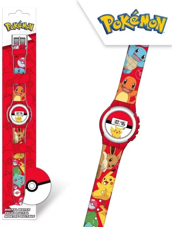 Zegarek cyfrowy. Pokemon - tantis.pl