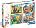 Puzzle 4 w 1 Super Color. Busy at Work - tantis.pl