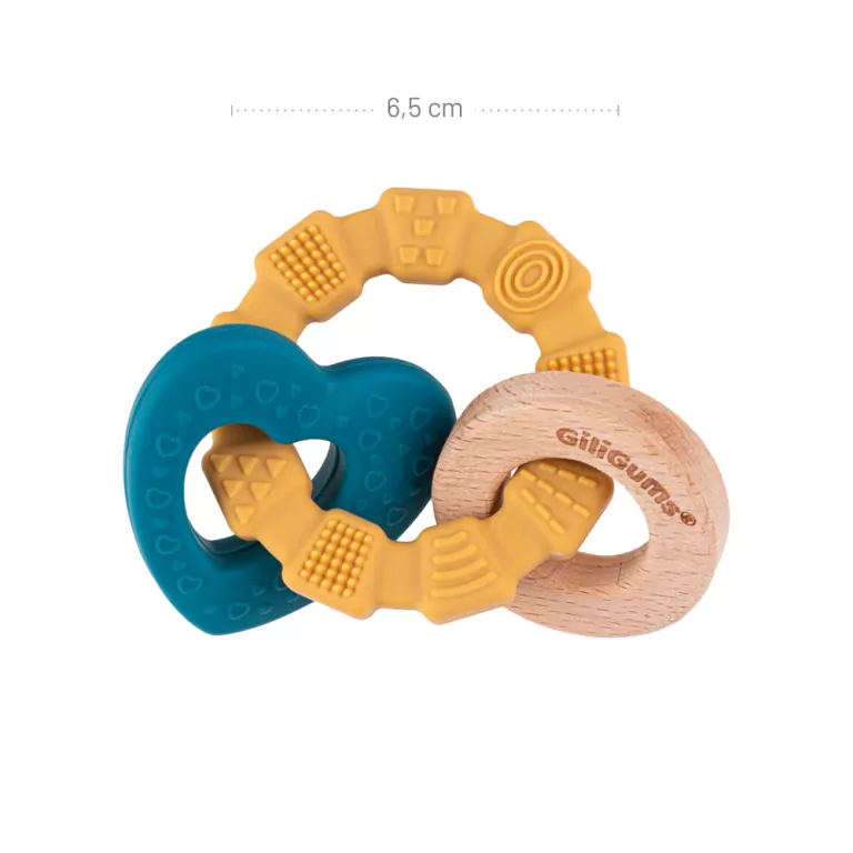 Gryzak dla dzieci pierścień serce - tantis.pl