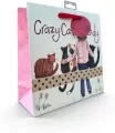 Torebka prezentowa mała - Crazy Cat Lady Kociara - tantis.pl