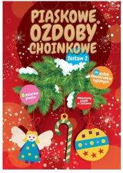 Piaskowe ozdoby choinkowe. Zestaw 2