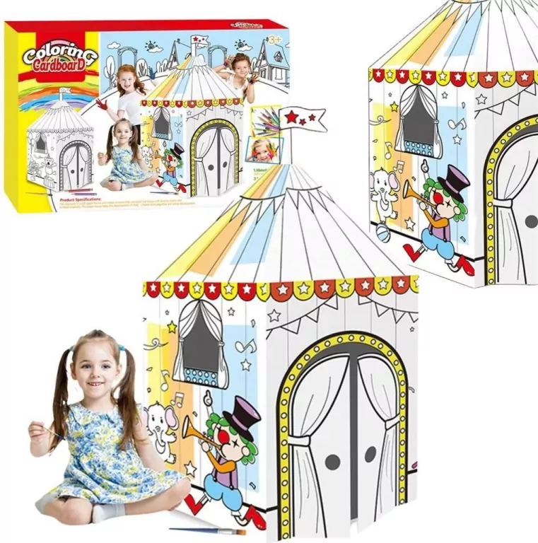Domek kartonowy do malowania - tantis.pl