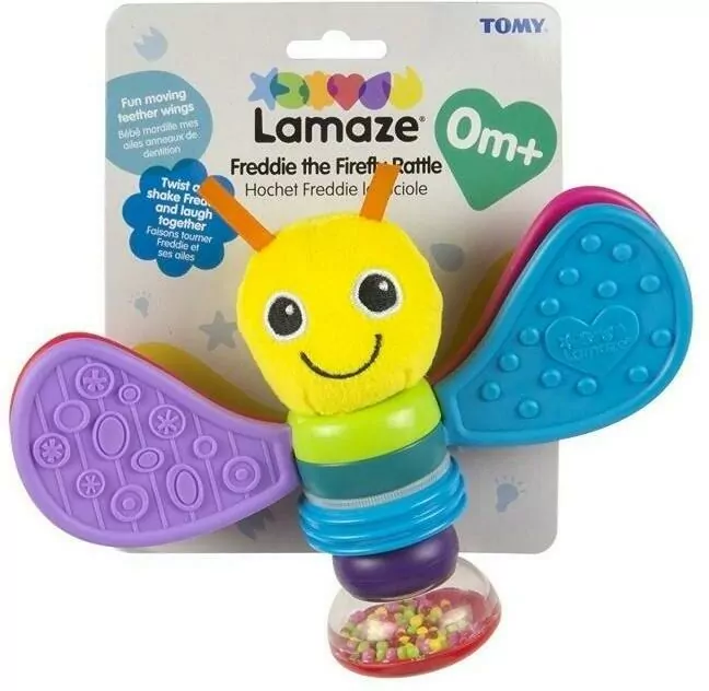 Grzechotka sensoryczna. Motylek Freddie - tantis.pl