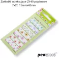 Zakładki indeksujące 12x45mm 7x20szt papierowe - tantis.pl
