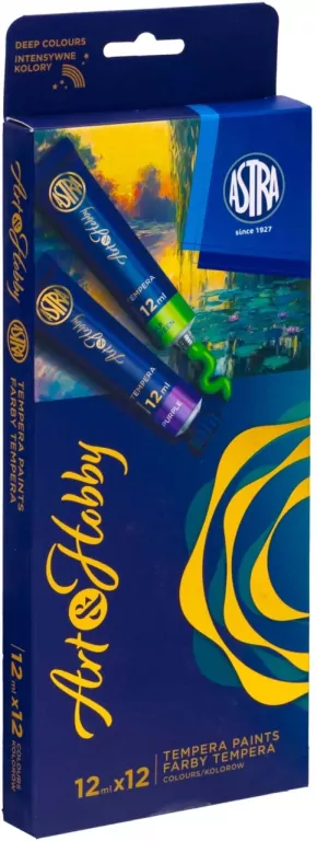 Farby tempera 12kol 12ml ASTRA - tantis.pl