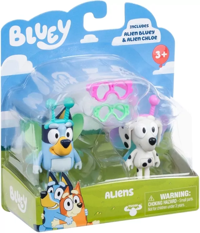 Bluey Figurki 2-pak Baby Bluey i Chloe - tantis.pl