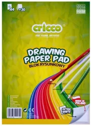 Blok rysunkowy A4/20K. Biały