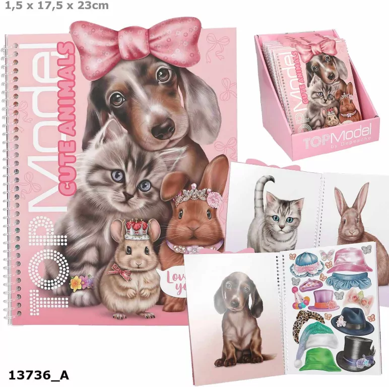 Zestaw Dress Me Up Cute Animals Top Model 13736A - tantis.pl
