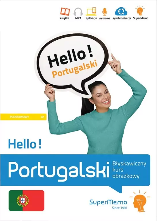 Hello! Portugalski. Błyskawiczny kurs obrazkowy A1 - tantis.pl