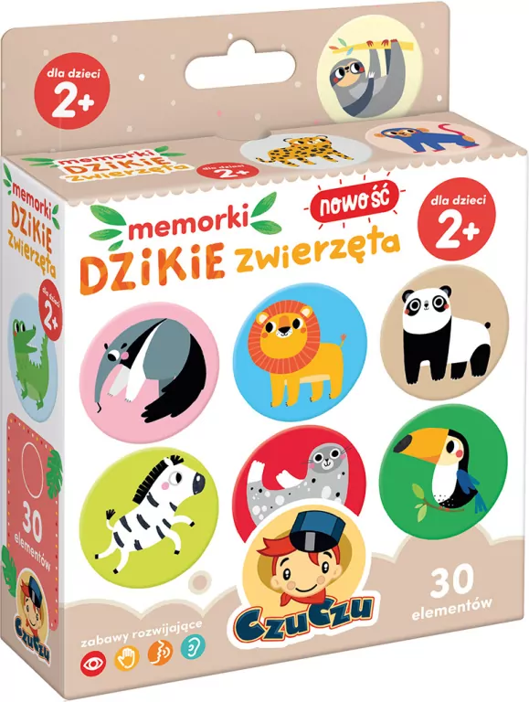 CzuCzu. Memorki Dzikie zwierzęta 2+ - tantis.pl