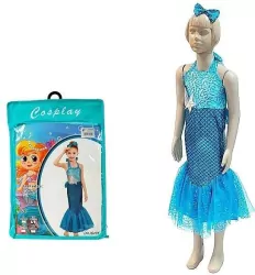 Strój karnawałowy syrenka rozm. 100-110cm
