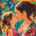 Malowanie po numerach - Pocałunek matki 40x40cm - tantis.pl