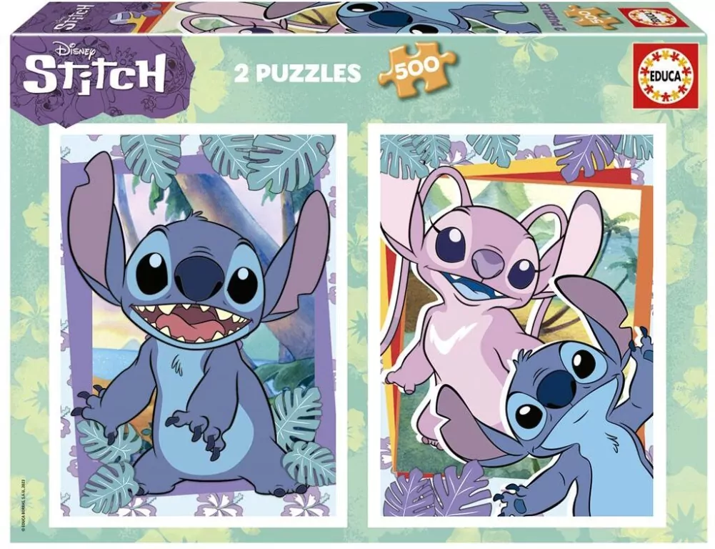 Puzzle 2x500 Lilo i Stich - tantis.pl