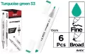 Marker Chromax z 2 końcówk. green 53 - tantis.pl
