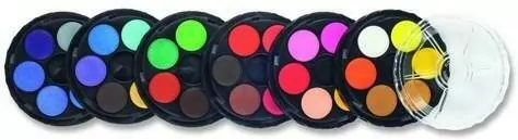 Farby akwarelowe. 48KOL Okrągłe opakowanie - tantis.pl