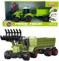 Traktor z łyżką i przyczepą do skręcania - tantis.pl