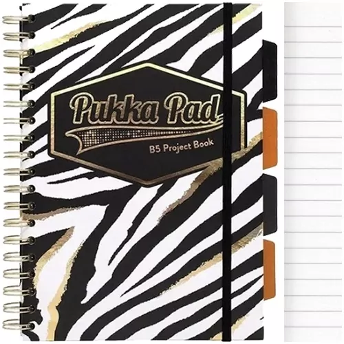 Kołozeszyt w linię. B5 Pukka Pad. Zebra - tantis.pl
