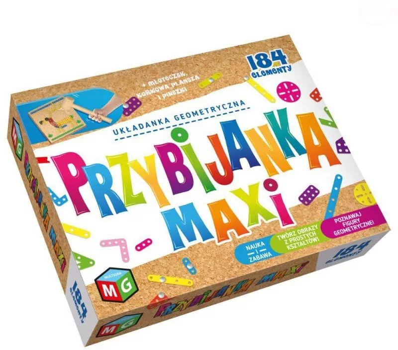 Przybijanka Maxi. Układanka geometryczna